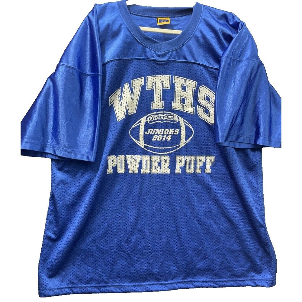 Pro Mark WTHS Powder Puff Juniors 2014 Jersey Blue Size Adult L/XL Rain #3